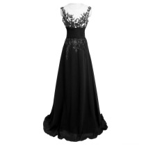 Venda quente de alta qualidade elegante longo vestido de noite celebridade ocidental vestido de festa o pescoço com backless vestido de senhora mulheres gordas